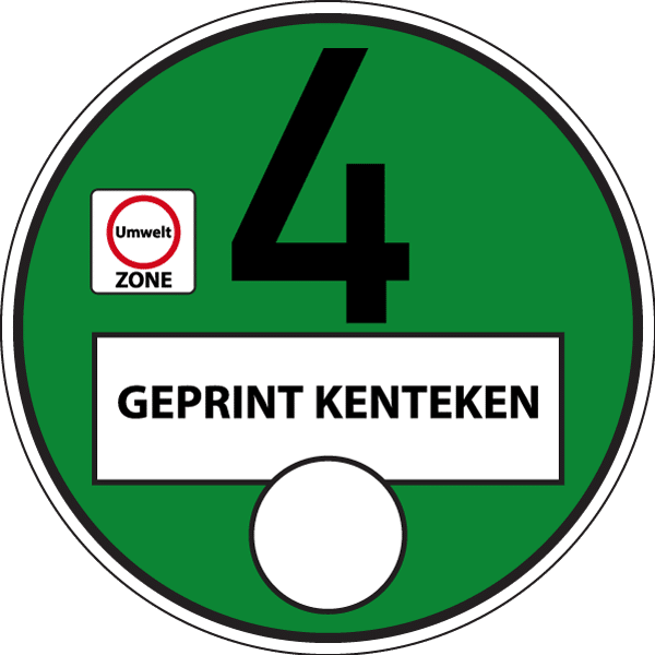 Milieusticker Duitsland
